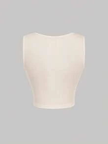 SHEIN MOD Set de 4 camisetas de tirantes con cuello de pico y pliegues en colores variados - Multicolor - Ver 10