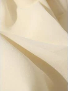 Qadelle New Arrival Spring/Summer Elegant Flowing Chiffon Dress For Women - Apricot - View 6