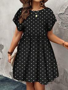 2026 New vestidos casual  Vestido midi con mangas de murciélago y estampado de leopardo para mujer de talla grande, atuendos de verano para vacaciones, atuendos de playa, vacaciones, vestido - Multicolor 2 - Ver 4