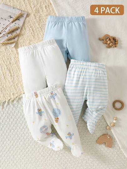 SHEIN Bộ 4 món cho bé sơ sinh, nhiều màu sắc để lựa chọn. Chất liệu thoải mái, mềm mại và thoáng khí. Họa tiết vui nhộn và dễ thương. Không thể thiếu cho bé mặc hàng ngày và đi chơi. Trang phục cho bé gái sơ sinh.