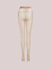 Veilyse 1双女士亮面连裤袜，超亮泽紧身裤，70D棕色舞蹈爵士紧身裤 - 彩色 - 查看 3