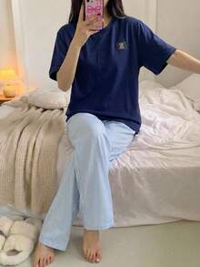 藍白色