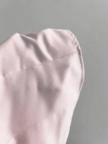 Flirla Women's Front Tie 2 In 1 Cap Sleeve Blouse Outfit Girly Outfit Outfit For Ladies Nice Outfit 2 In 1 Short-Sleeved Lace-Trimmed Shirt - Pink - View 9