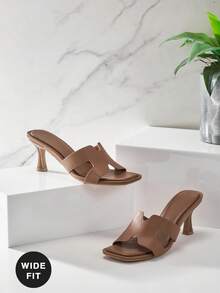 SHUZIA 女士宽楦镂空时尚舒适拖鞋 - 橄欖綠 - 查看 7