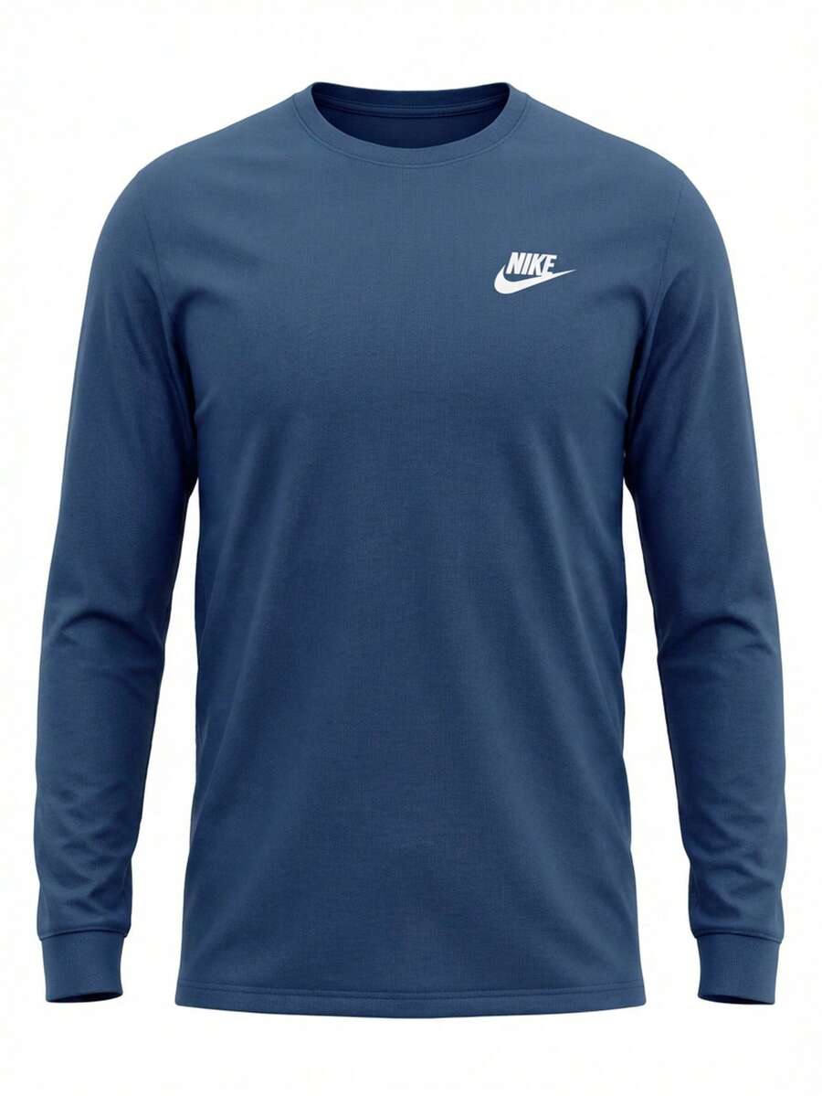 Sportswear Club Men's Long Sleeve Shirt Court Blue - Blue - View 1