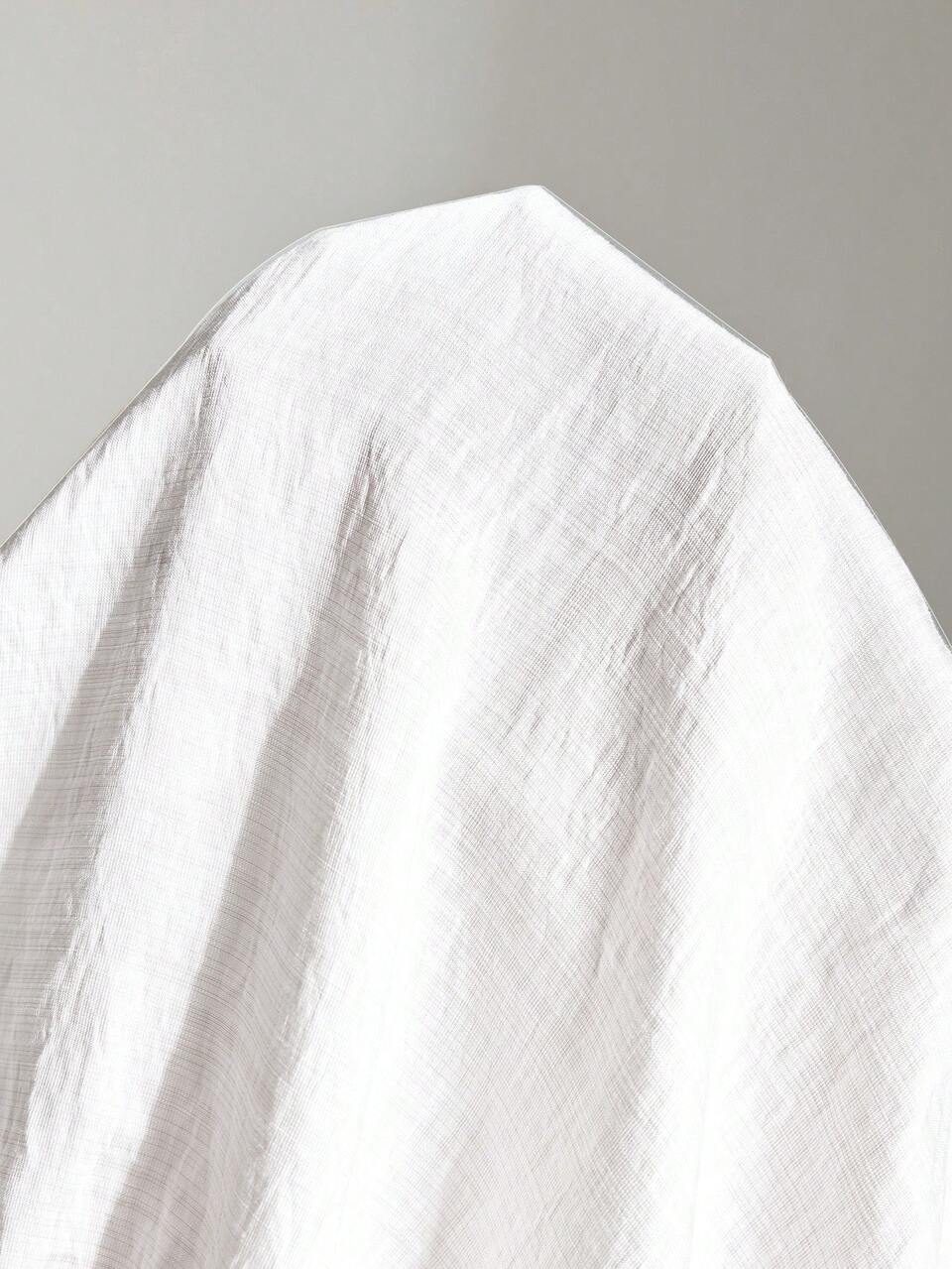 Women's Elegant White Summer Blouse,Tea Party Viscose Skin-Friendly Top With Bow Tie Detail,Asymmetric Sleeve,Bohemian Vacation Business Casual Wear
