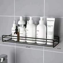 1PC Wall-Mounted Triangular Shelf Without Drilling Holes, Suitable For Bathroom Cosmetics Storage, Corner Storage, And Bathroom Wall-Mounted Storage Racks. - Multicolor - View 7