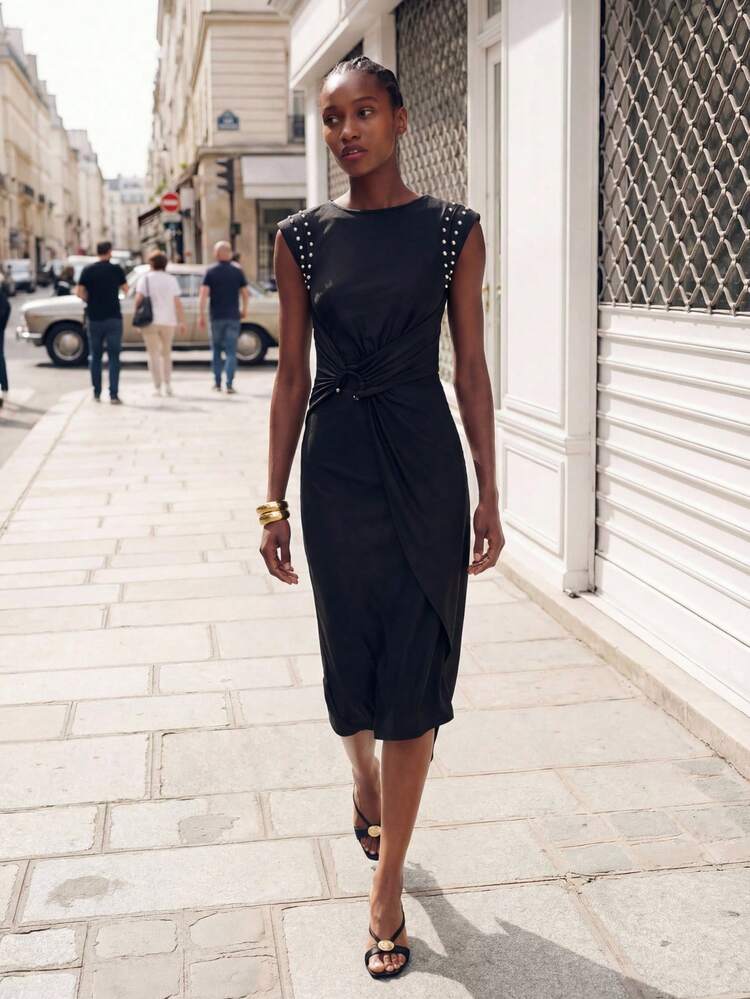 SHEIN Maija MAIJA Boho Vacation Tie Dye Long Sleeve Tiered Maxi Dress,Summer Dresses For Women