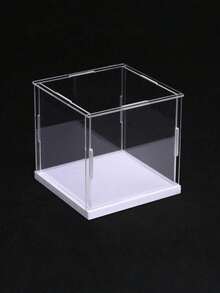 Collection Display Box, Assembled Transparent Acrylic Box, Alternative To Glass Box, Used For Displaying Figurines And Home Storage Organization - White - View 7