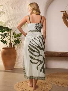 Swim Oasis Novos conjuntos de biquíni e maiô plus size para mulheres, modelo 2026, perfeitos para as férias de verão na praia. - Multicolorido - Ver 3
