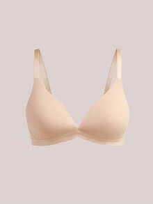 3PCS V-Style Lady's Comfortable Wireless Soft Cup Solid Bra - Multicolor - View 10