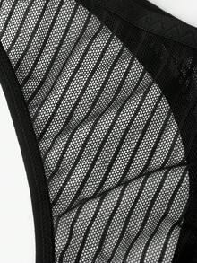 Bisouelle 2件組女款性感有鋼圈內衣內褲黑色內衣套裝，細肩帶露背上衣搭配休閒下裝，適合夏季 - 黑色 - 查看 9