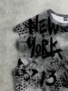 Manfinity ZONE917 Camiseta de tirantes corta con estampado digital de calavera para hombre - Multicolor - Ver 4