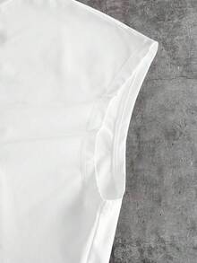 AXEPEAK Men's Round Neck 3D Letter Graphic Casual Versatile Daily Wear Top - White - View 7