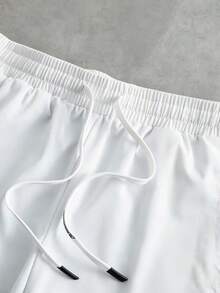 PAVTROS Men's Contrast Trim Zip-Up Jacket And Drawstring Waist Pants Casual Suit - White - View 6