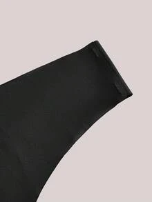 Veilyse 3 Chiếc Quần Lót Chắc Chắn Cho Nữ Quần Lót Liền Mạch Quần Lót Quần Đùi Chắc Chắn Giữa Tăng Vòng Eo V-Cut Gợi Cảm Thoải Mái Thoáng Khí Đồ Lót Nữ Quần Đùi Lụa Lạnh Thân Mật, Màu Đen - màu đen - Xem 3