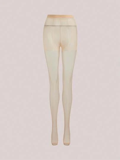 Veilyse 1双女士性感露趾渔网袜，超薄连裤袜，圣诞礼物