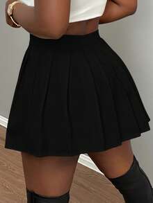 Slaydiva Slayr音乐节性感俱乐部学校黑色迷你百褶裙（女款） - 黑色 - 查看 5