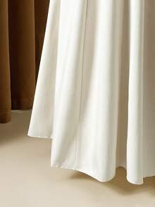 Rometta Plus Size Women's Elegant White Winter Bridal Wedding Dress, Al-Adha Lace & Sequin Trim Fit & Flare Vintage Luxury Embroidered Reception Dresses - Apricot - View 5