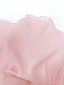 INAWLY 女士度假金属3D花卉装饰性感吊带迷你连衣裙 - 粉色 - 查看 3