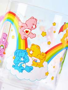 SHEIN X Care Bears 1个17.6盎司/520毫升可爱卡通图案印花亮面手柄装饰硼硅酸盐玻璃杯，耐冷耐热，适用于牛奶、果汁、咖啡等。 - 無色 - 查看 6