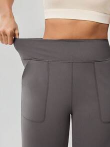 OutZeal 女士健身运动裤 休闲速干阔腿七分裤 运动下装 - Iron Gray - 查看 10