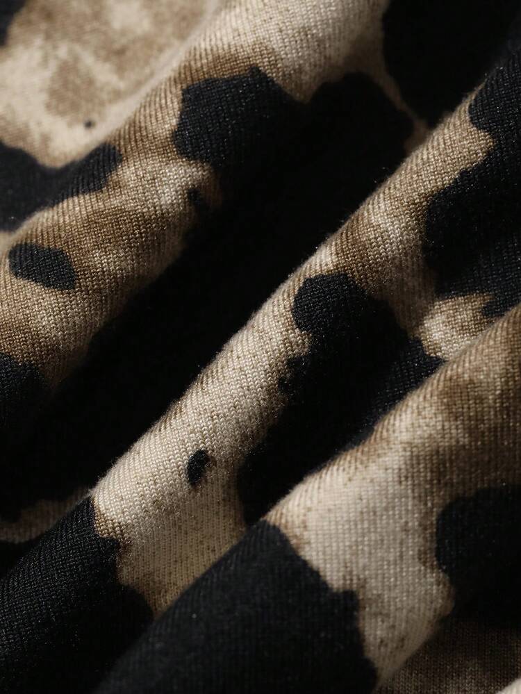 Leopard Print Athletic Running Yoga Fitted Long Sleeve Jacket