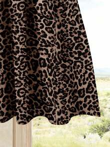 EMERY ROSE 女士度假休闲纯色上衣+印花半裙套装（2件套），女士夏季服装，夏季半裙套装，半裙上衣套装，女士半裙上衣套装，印花半裙套装 - 棕色 - 查看 4