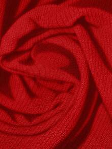 EMERY ROSE Plus Size Casual Red Shirt, Suitable For Summer - Red - View 7