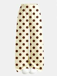 Bộ đồ 2 món họa tiết chấm bi cổ điển dành cho bé gái tuổi teen - Áo thun & quần legging, phong cách thường ngày năng động, thích hợp cho mùa hè. - Nhiều màu - Xem 8