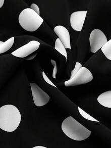 GlowEve CURVE Chân váy chấm bi dáng rộng dành cho nữ cỡ lớn - màu đen - Xem 6