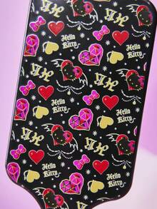 HELLO KITTY AND FRIENDS | SHEIN 2026新款萌萌女童可愛印花按摩氣墊梳 1入，適合女性卡通角色萌萌KT貓圖案順髮氣囊梳，手持中型乾濕兩用梳髮工具，美髮沙龍美容工具，送給孩子、朋友或家人的完美禮物 - 黑色 - 查看 2