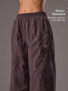 Women Sports Pants Camping Hiking Travel Water-Resistant Mesh Design Active Bottoms - Purple - View 2