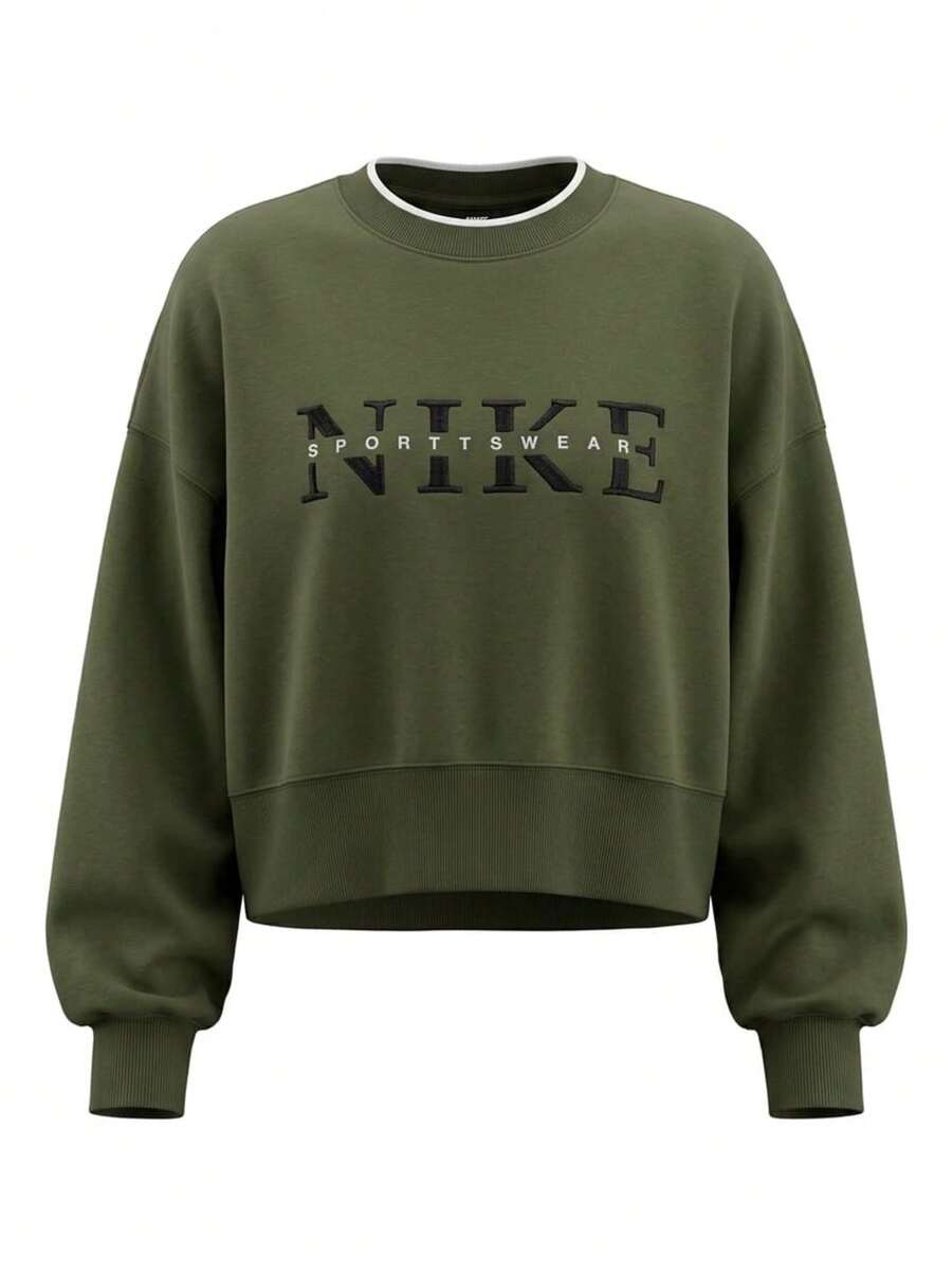 Phoenix Women's Oversize Sweatshirt Green - MEDIUM OLIVE - Ver 1
