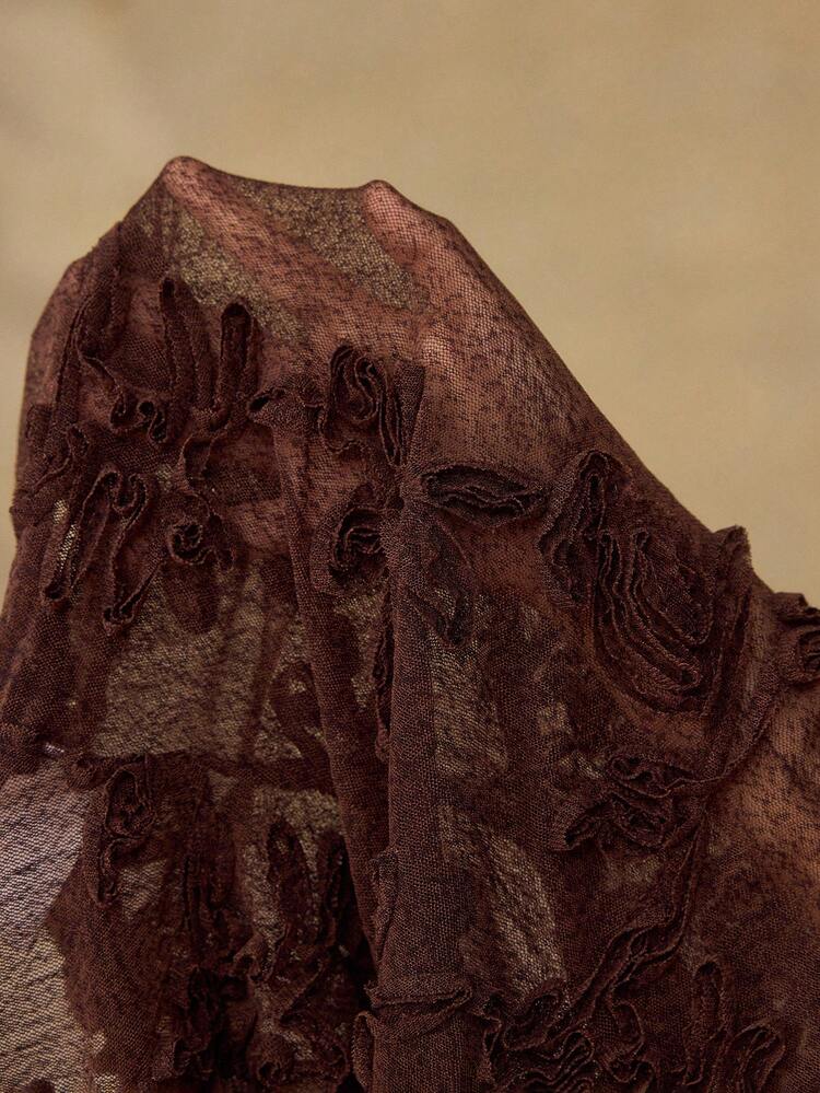WOMEN'S SPRING/SUMMER SHEER LACE TOP, LIGHTWEIGHT MESH TOP
