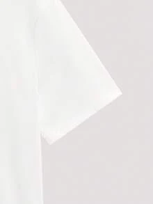 ALTZTAR Men's Casual Versatile Solid Color Henley Neck Short Sleeve T-Shirt , Retro American, Unisex, Relaxed Fit Summer Outfits – Suitable For Everyday Wear And Summer Holiday Outfits. - White - View 5