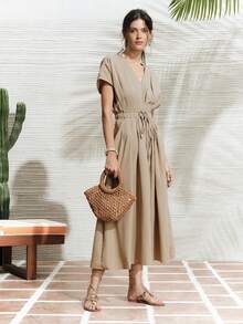 SHECARRY 串珠手提袋 - 咖啡 - 查看 4