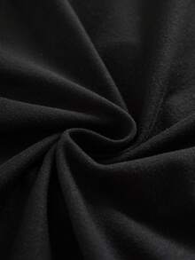 TOM & JERRY X SHEIN Áo tank top nữ cổ chữ V in hình hoạt hình, kiểu dáng thường ngày. - màu đen - Xem 6