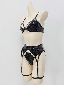 AltCore 4pcs/Set Women's Wireless Sexy Bras - Black - View 8