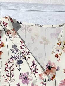 SHEIN LUNE Women's Casual Floral Print Shirt, Suitable For Summer,Summer Top - Multicolor - View 4