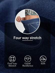 Flexra Quần jeans ống đứng dáng thường ngày cho nữ, kiểu dáng wash. - Màu xanh lam - Xem 8