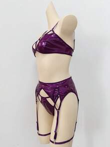 AltCore Bộ 5 áo ngực không dây khoét lỗ gợi cảm cho nữ - Màu tím - Xem 5