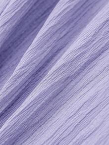 CosyJoli 大码女装春夏新款商务休闲沙滩装，情人节时尚通勤优雅紫色莲藕粉色阔腿裤，带口袋。沙滩度假装，薰衣草色大学生装，情人节服装，邮轮装，夏季宽松女裤 - 淡紫色 - 查看 6