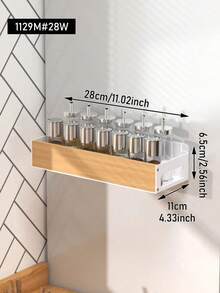 1/2PCS Strong Magnetic Spice Rack For Refrigerator No Drilling Space Saving Multifunctional Kitchen Storage Organizer Shelf For Spice Jars Seasoning Home Organization Kitchen Accessories Home Decor - Multicolor - View 4