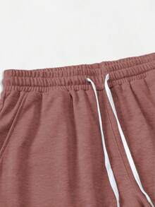 Manfinity EMRG Men's Casual Sweatshirt And Shorts Set - Pink - View 7