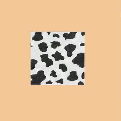 20pcs Cow Pattern Disposable Napkin,Christmas