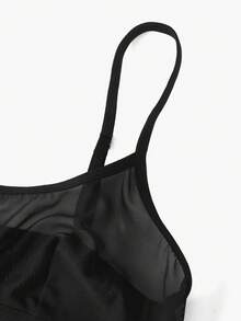 Bisouelle Bộ đồ lót lưới gợi cảm 2 món dành cho nữ - màu đen - Xem 7