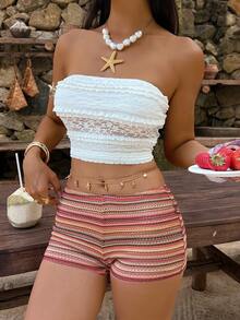 Aloruh Quần short nữ dáng ôm, kẻ sọc nhiều màu thời trang xuân/hè 2026: Hoàn hảo cho ở nhà, đi chơi, thời trang, thư giãn, đi làm, kỳ nghỉ, những dịp lãng mạn, mặc hàng ngày và phối đồ đa năng. Lý tưởng cho mặc hàng ngày, trang phục thường ngày, kỳ nghỉ, du lịch trên tàu biển, bãi biển, tắm nắng, các sản phẩm bán chạy nhất, phong cách đường phố, trang phục dự đám cưới, phong cách Bohemian, đi làm, ăn trưa và trang phục sân bay. - Nhiều màu - Xem 6