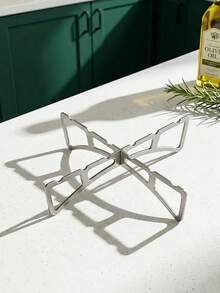 Haus Hana 2Pcs/4Pcs/6Pcs Cross Steaming Rack & Pot Holder, Stainless Steel Material, Stable Support Design, For Steaming Food And Heat Insulation, Suitable For Home Kitchen, Outdoor Camping, Picnic And Barbecue Gathering - View 3