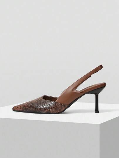 Mnmlis Pointed Toe High Heel Shoes For Women, New Arrival Niche Brand Black Color Elegant French Style Thin Heel Pumps, Closed Toe Shoes For Ladies, Summer New French Chic Celebrity Style Fashion Shoes For Christmas